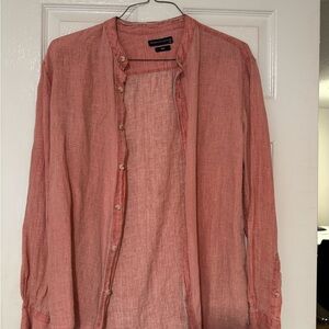 Banana Republic Men's Coral Button-Up Shirt Jacket